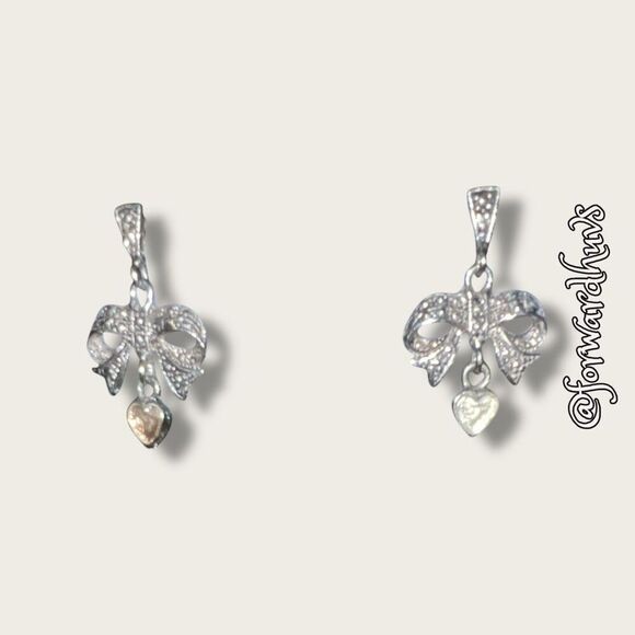 Bundle Sale 3 for $15 | Silver-tone Dangle Earrings with Post Backings - Picture 7 of 9